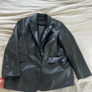 Black Leather Women's Jacket